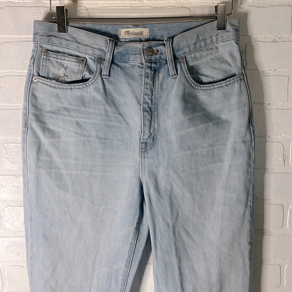 Madewell Classic Straight Full-Length Jeans Fitzgerald Wash Size 29 - Picture 8 of 17